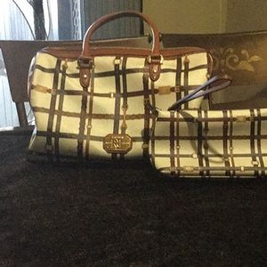 Ralph Lauren satchel with make-up bag